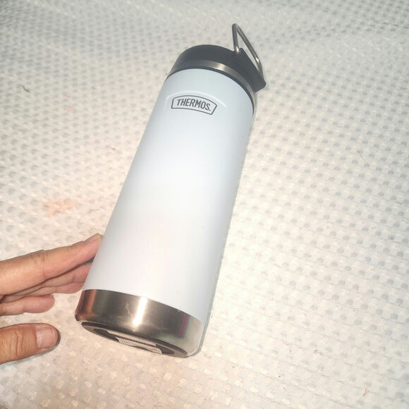 THERMOS EUC 32 oz  WHITE STAINLESS STEEL WATER BOTTLE - Picture 1 of 6